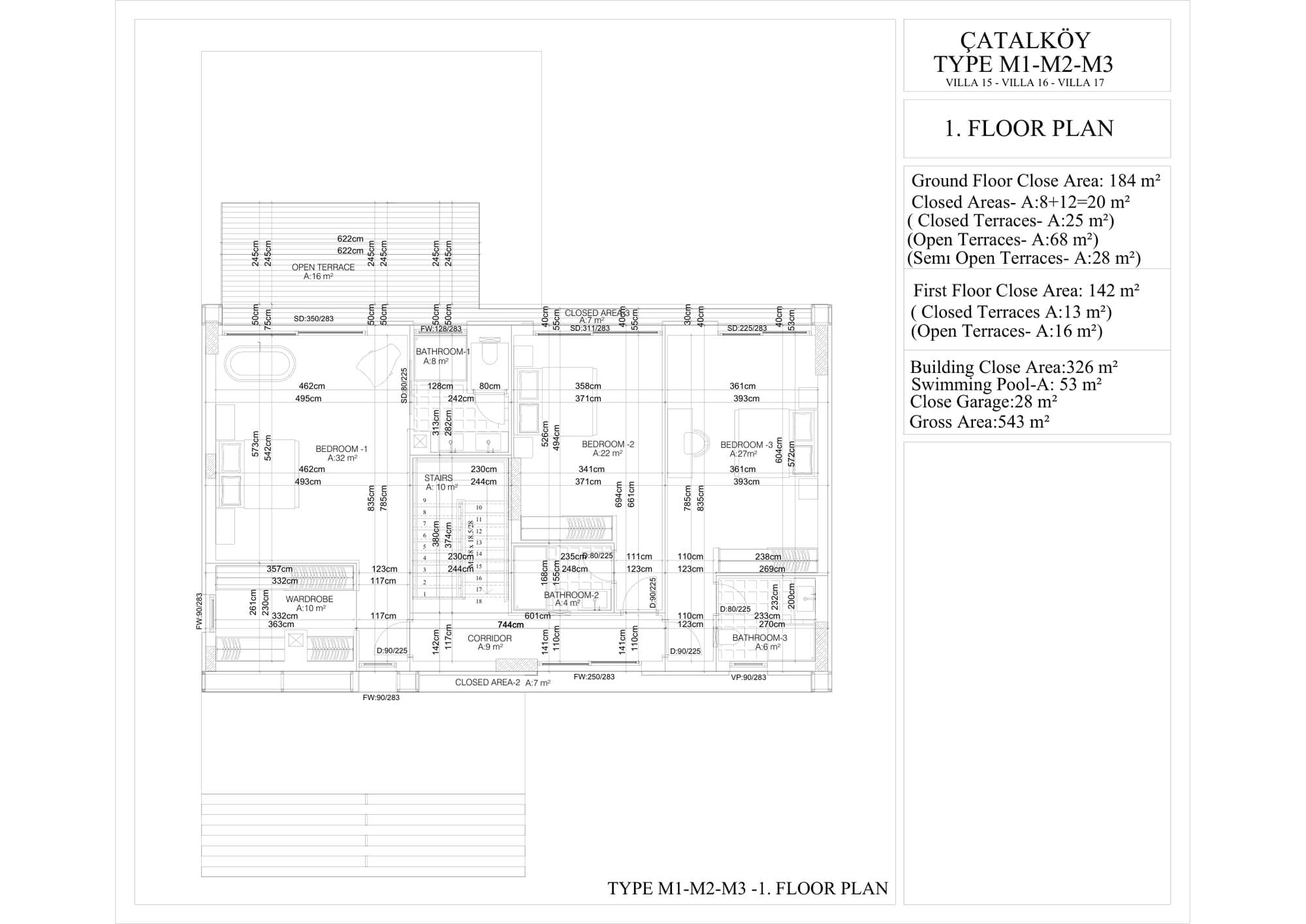 Çatalköy Villas – Grundriss 6