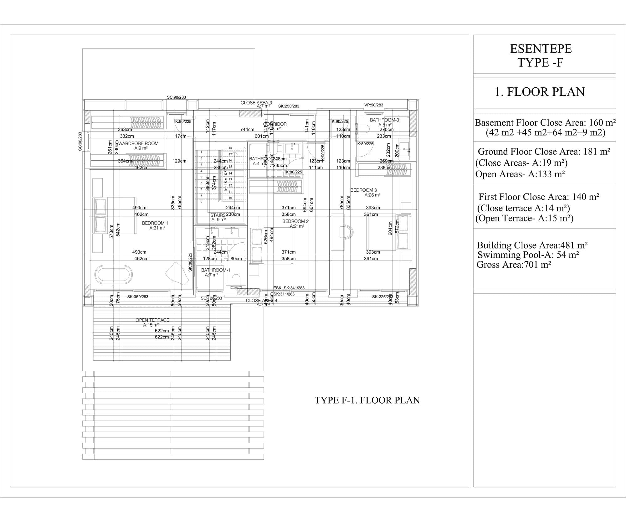 Esentepe Villas – Grundriss 9