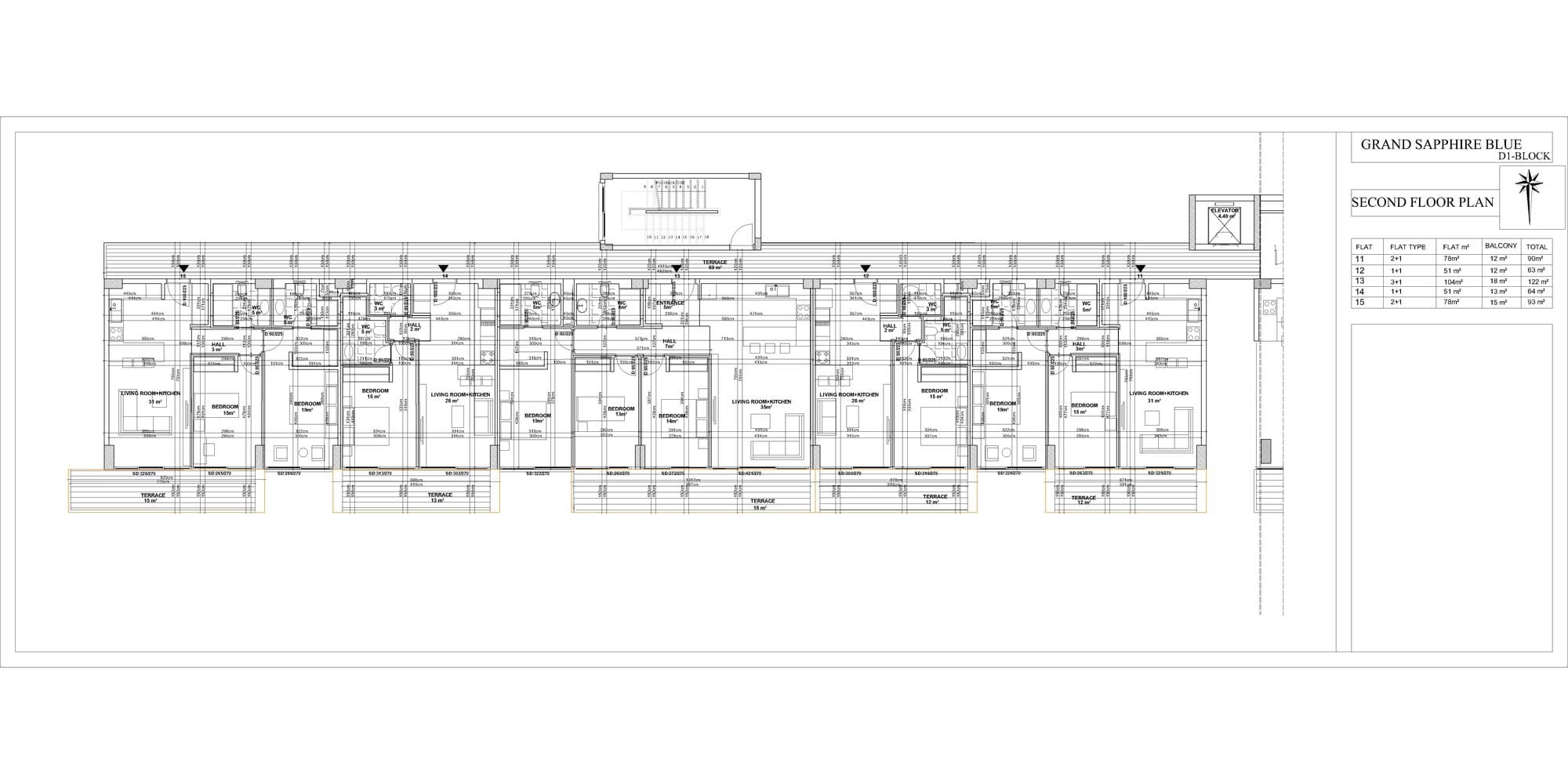 Grand Sapphire Blu – Grundriss 35