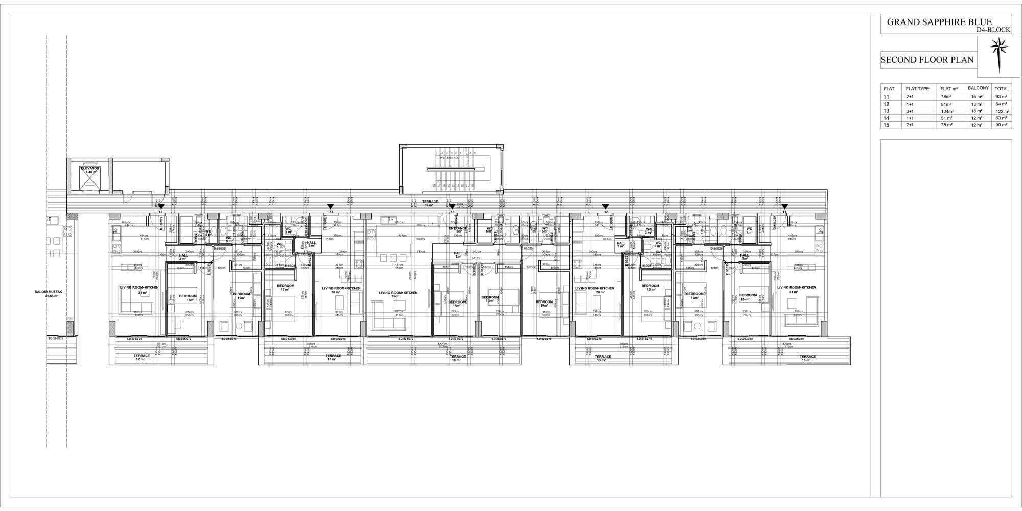 Grand Sapphire Blu – Grundriss 50