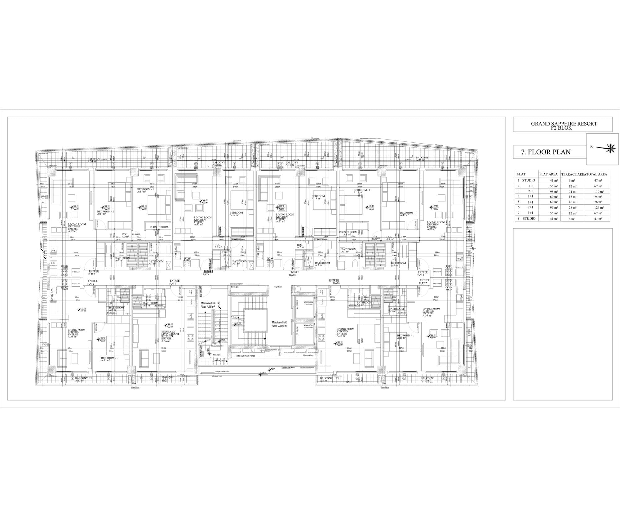 Grand Sapphire F Blok – Grundriss 23