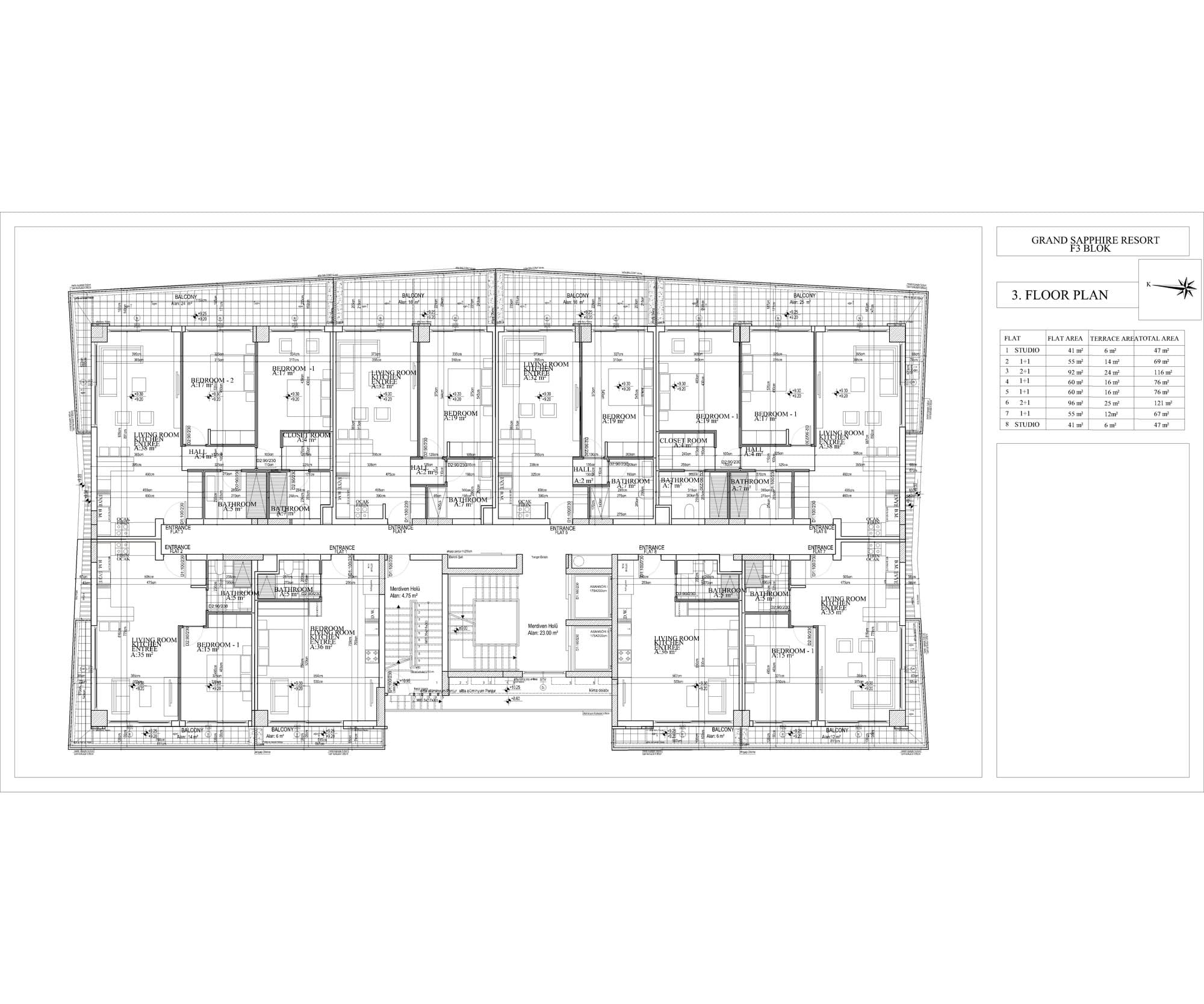 Grand Sapphire F Blok – Grundriss 31