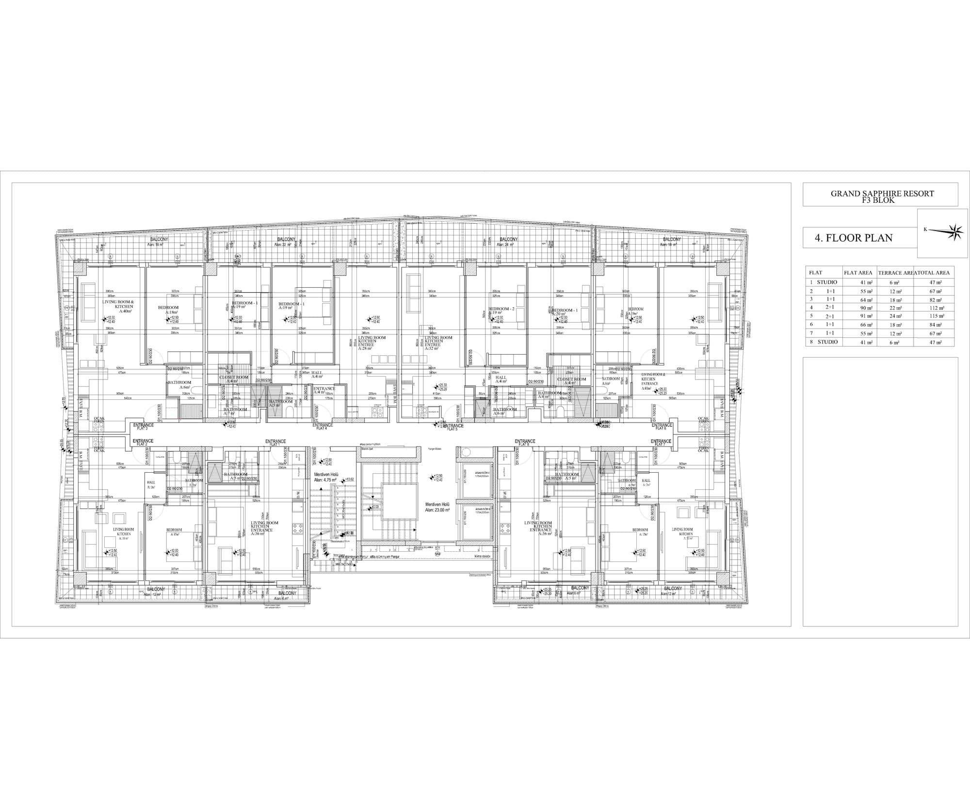 Grand Sapphire F Blok – Grundriss 32
