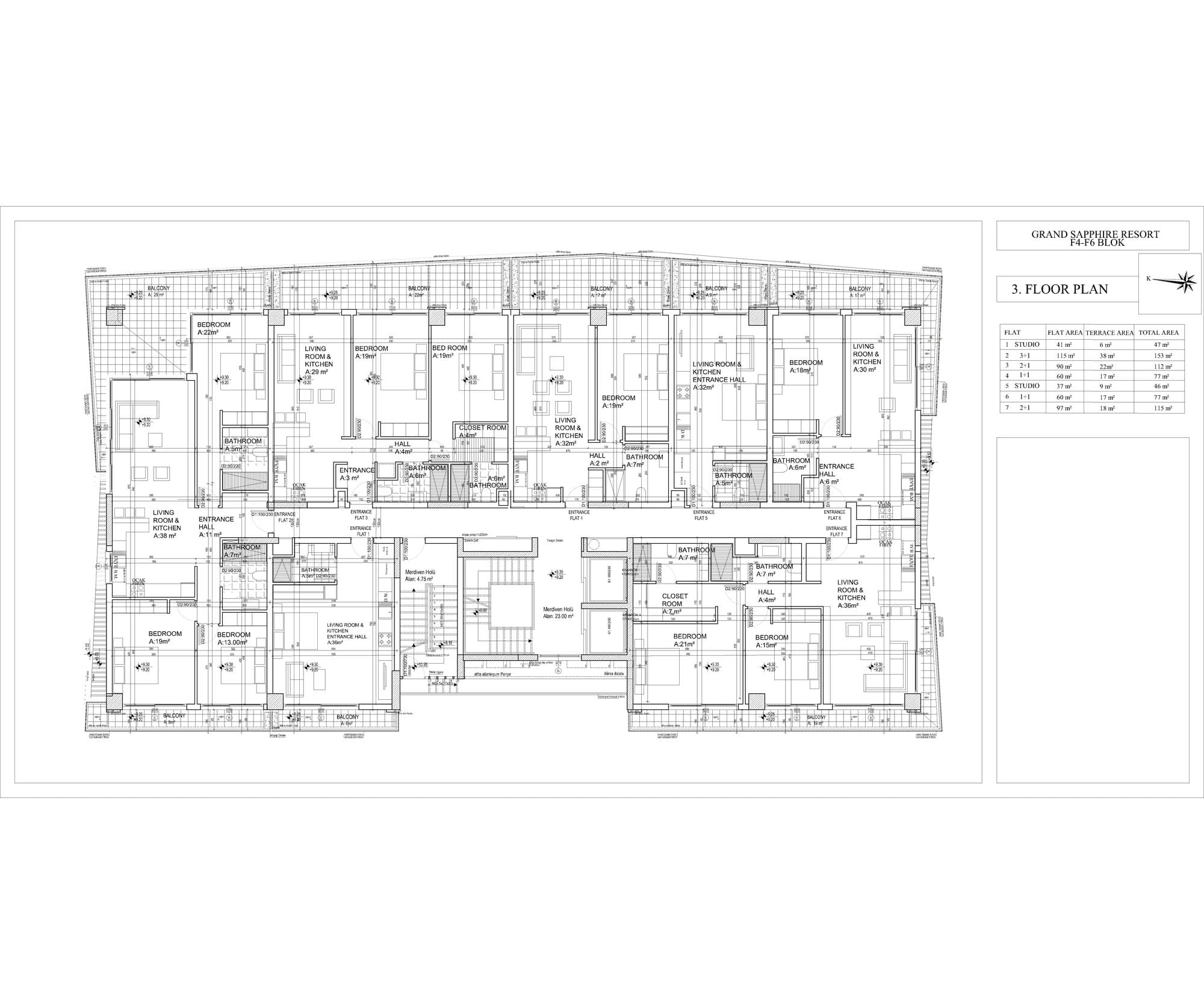 Grand Sapphire F Blok – Grundriss 42