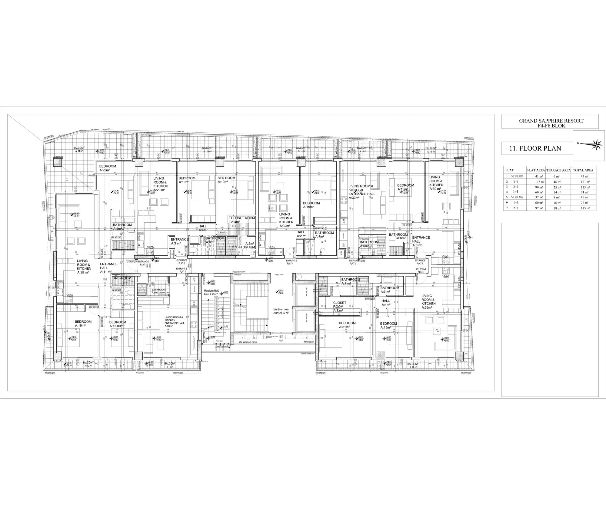 Grand Sapphire F Blok – Grundriss 47