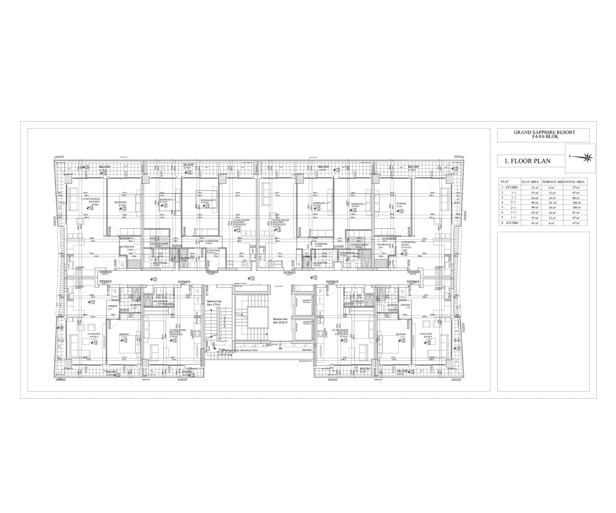Grand Sapphire F Blok – Grundriss 54