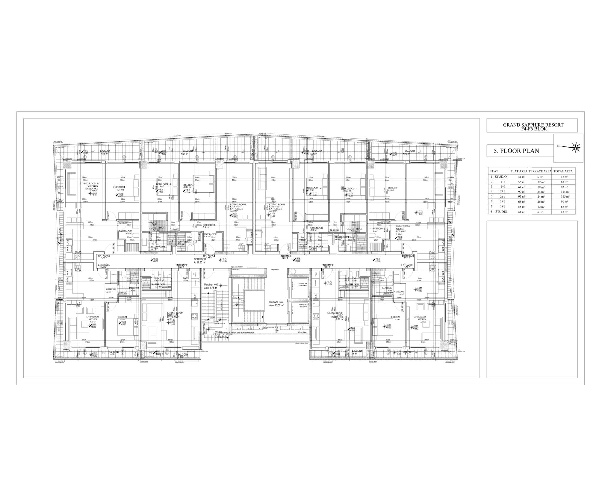 Grand Sapphire F Blok – Grundriss 56