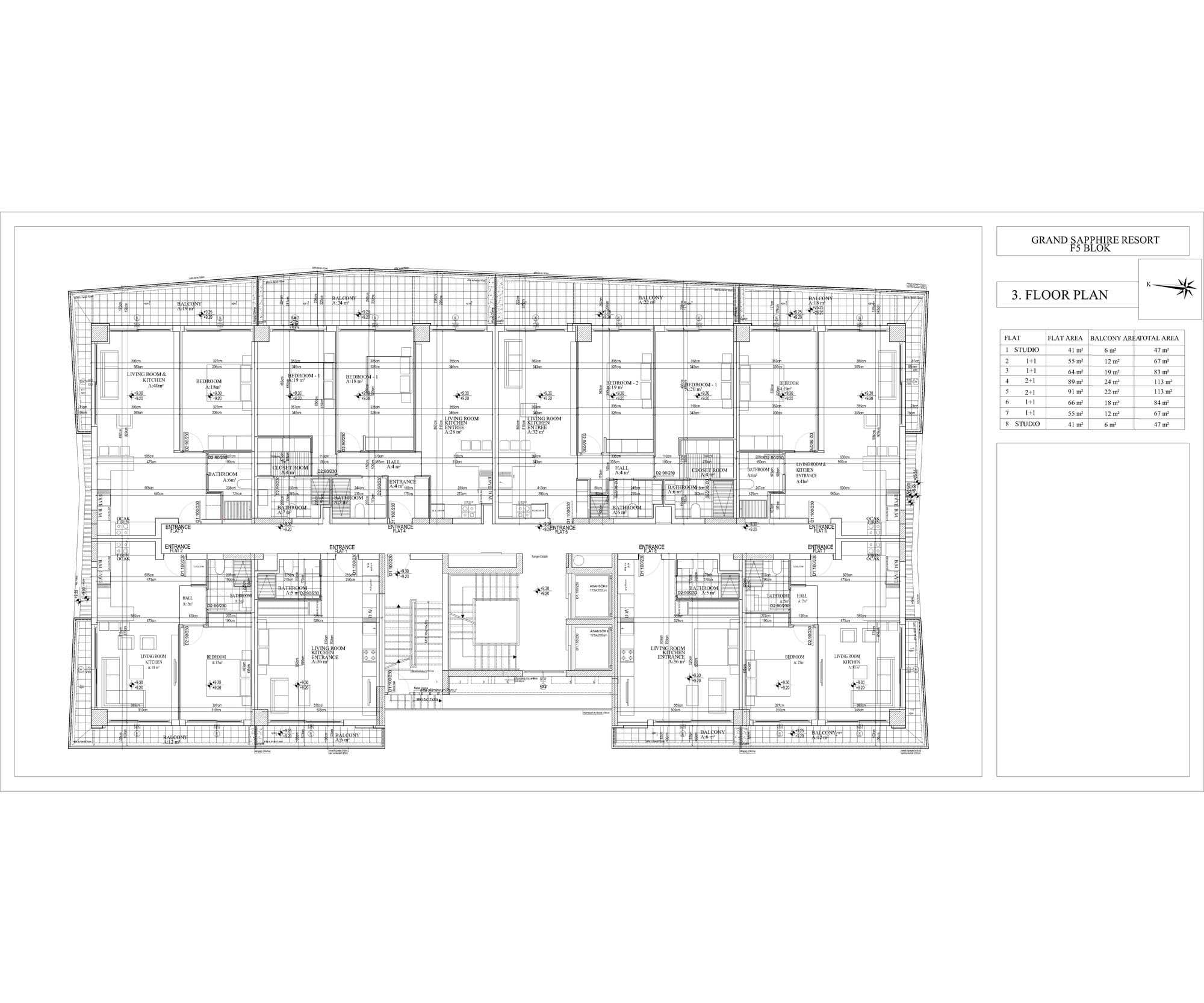 Grand Sapphire F Blok – Grundriss 59