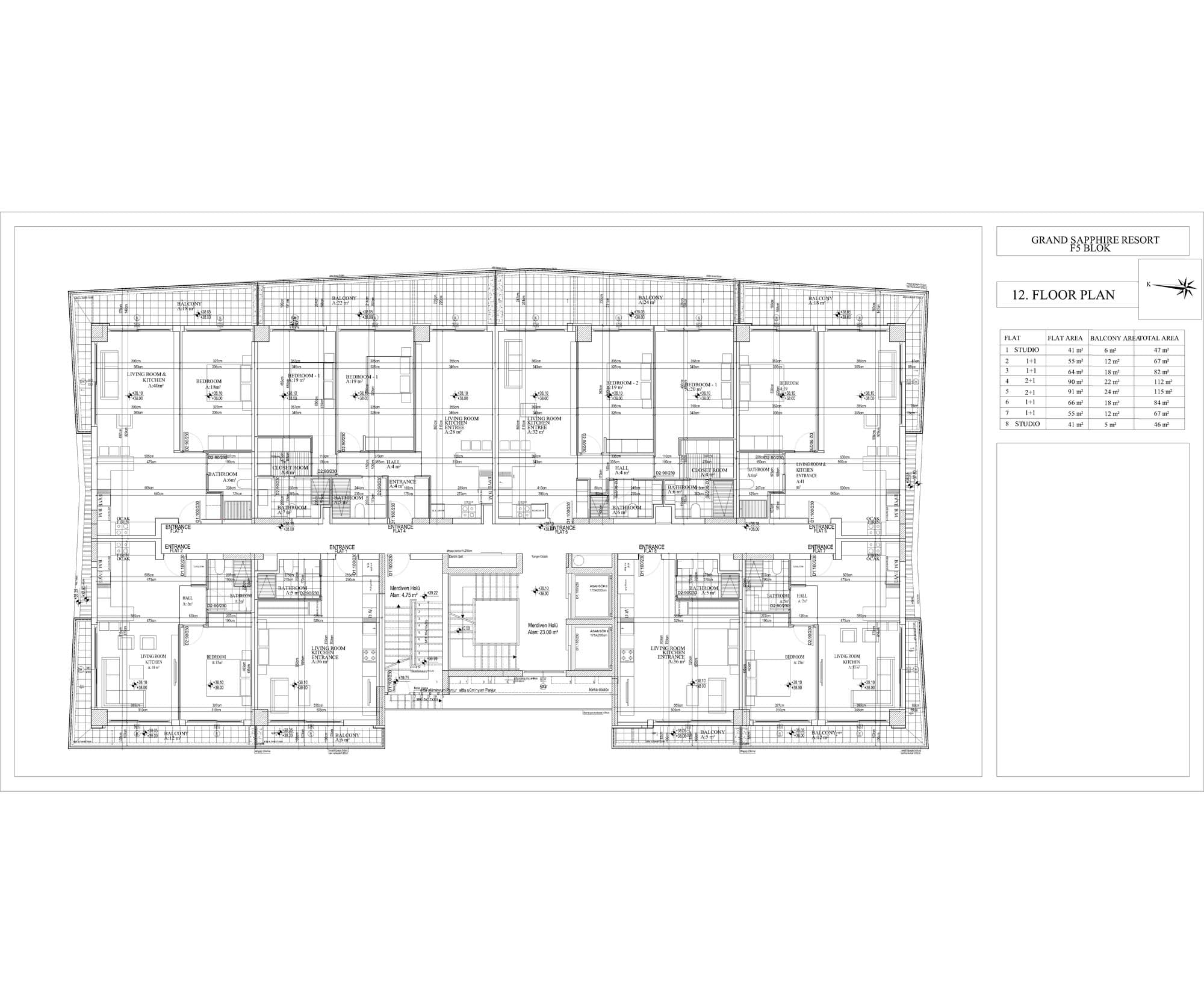 Grand Sapphire F Blok – Grundriss 68