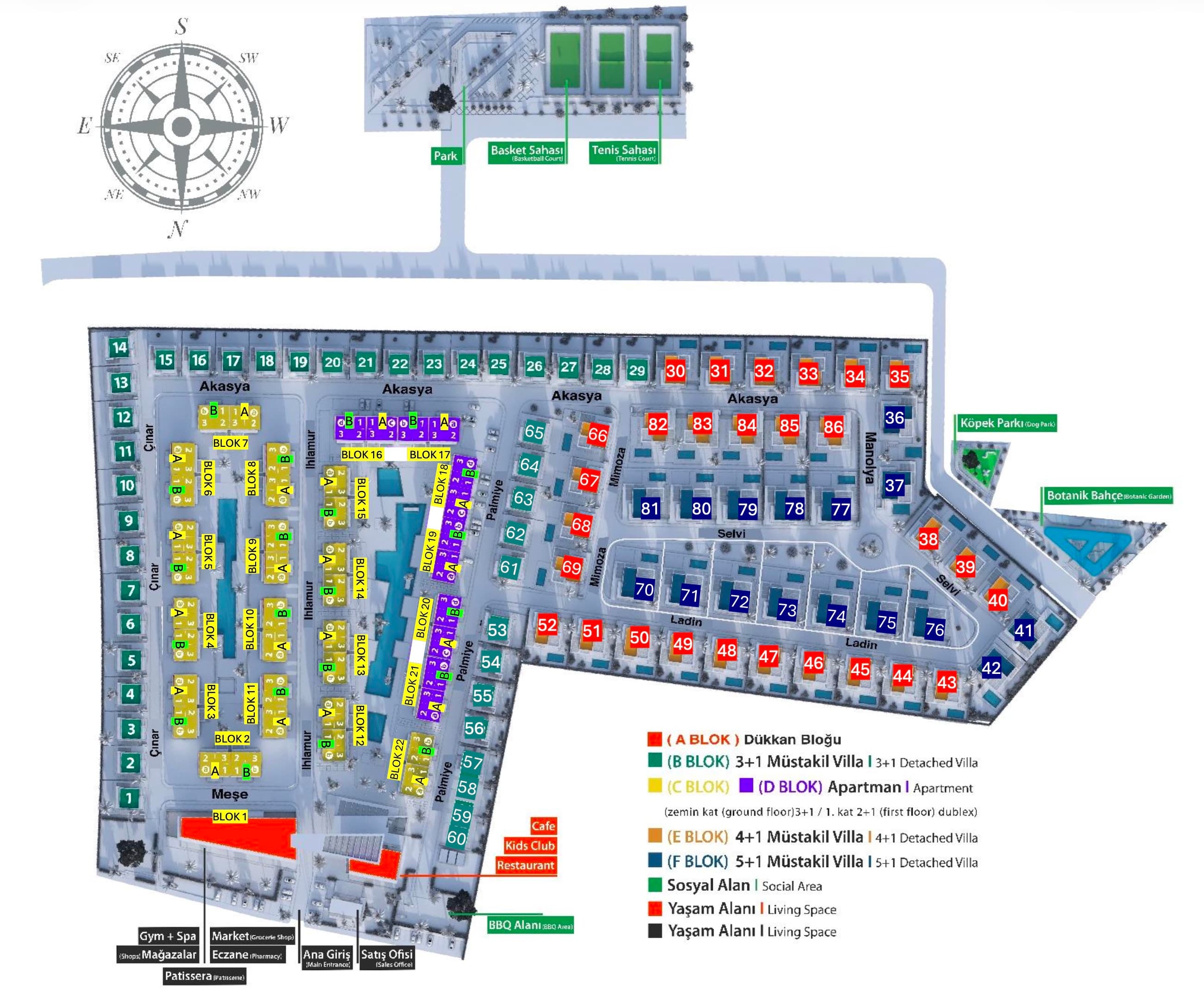 La Isla Villas – Lageplan 2